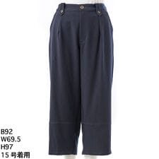[15～19号]ポリエステルレーヨン起毛ストレッチオーバルパンツ