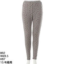 [15～19号]マシュマロタッチベア天竺ランダムドットプリントレギンス