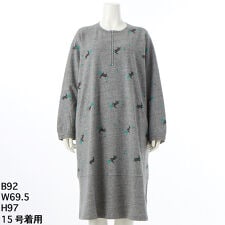 [15～19号]うさぎとデイジープリント裏毛ワンピース