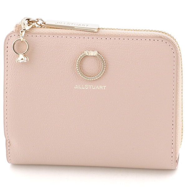 新品】JILLSTUART 二つ折り財布 エターナル Lファスナー ホワイト-