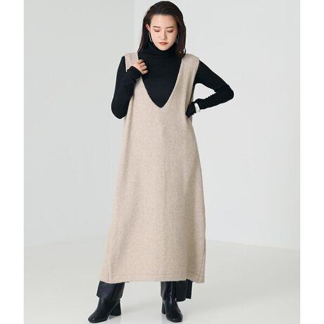 ブークレニット深ｖネックノースリーブワンピース アナップ Anap ファッション通販 マルイウェブチャネル