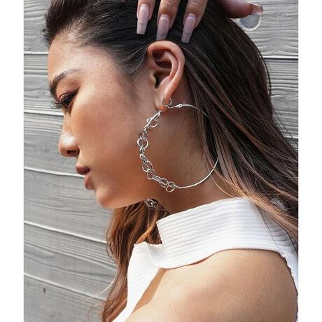 チェーンビッグフープピアス アナップ Anap ファッション通販 マルイウェブチャネル
