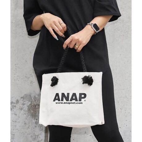 ａｎａｐロゴキャンバスミニトートバッグ アナップ Anap ファッション通販 マルイウェブチャネル