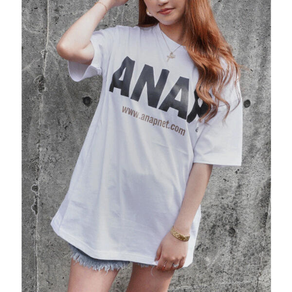 ＡＮＡＰロゴバックサークルプリントＴシャツ | アナップ(ANAP