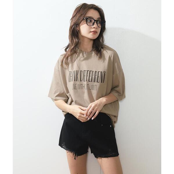 英字プリントシンプルTシャツ | マルイウェブチャネル