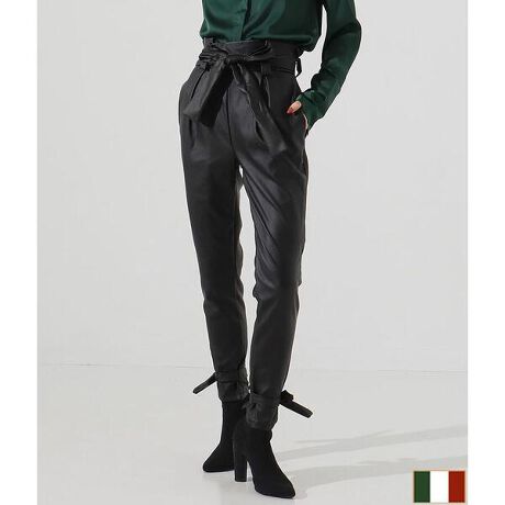 ウエスト 裾リボンベルトデザインテーパードパンツ セッティミッシモ Settimissimo ファッション通販 マルイウェブチャネル