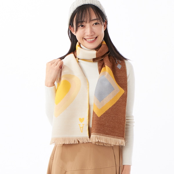 【GN】カシュネ cache nez / トランプ柄マフラー カシュネ cache nez / トランプ柄マフラー | カシュネ(cache nez