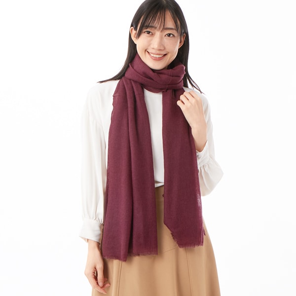 カシュネ cache nez / カシミヤ紡毛チェックストール | カシュネ(cache