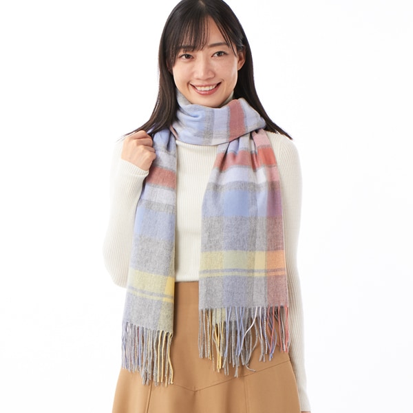 カシュネ cache nez / カシミヤエアリー無地ストール | カシュネ(cache