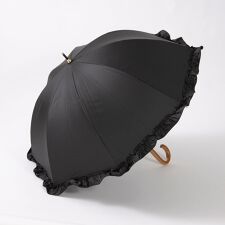 UV カット率99％以上 PUビッグフリルショートパラソル
