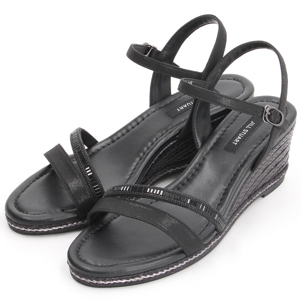 JILLSTUART shoeラフィア風ソール ミュールサンダル ブラック M Amazon | [ジルスチュアート シュー] ミュールサンダル ラフィア