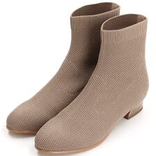 ニットショートブーツ