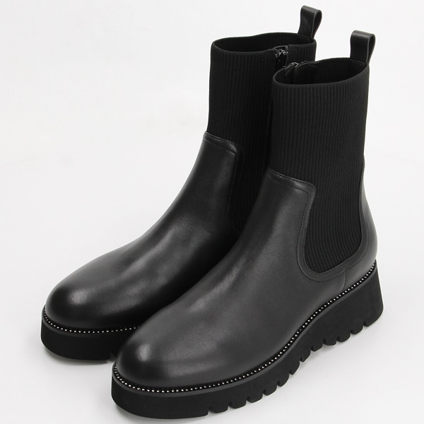 タンクソールサイドゴアショートブーツ | ランバン オン ブルー(LANVIN