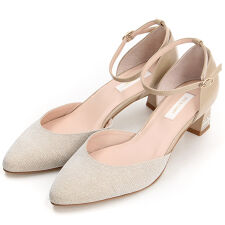 アンクルストラップセパレートパンプス