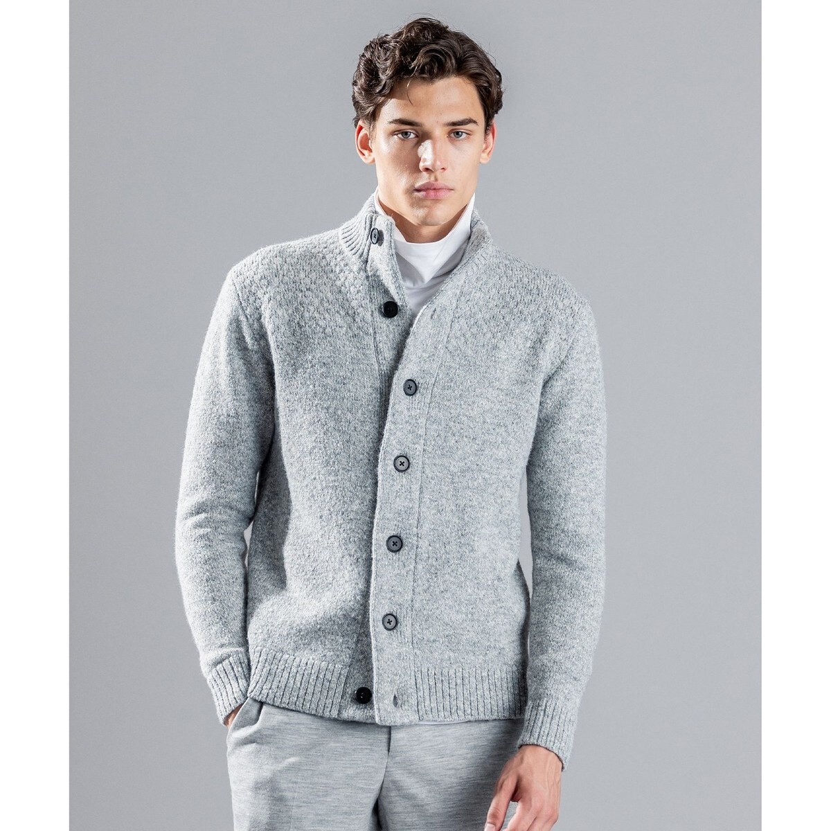 【新品】JOSEPH HOMME グレー カーディガン グレー系 JOSEPH HOMMEのカーディガン | メンズ | 三越伊勢丹