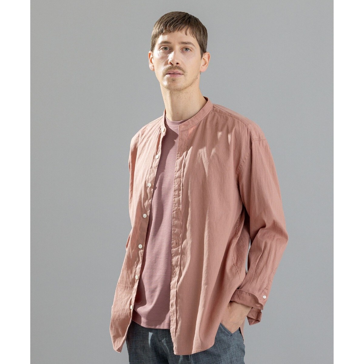 ジョゼフ　リネン　バンドカラーシャツ 楽天市場】【SALE／30%OFF】JOSEPH HOMME 【LEON 6月号掲載