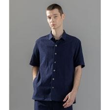 新素材【通気性/洗える/ストレッチ】トリコワッシャーストレッチ　レギュラーカラー半袖シャツ