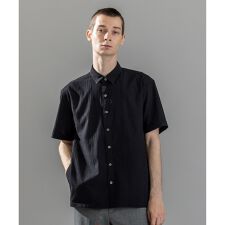 新素材【通気性/ストレッチ】トリコサッカーストレッチ 　レギュラーカラー半袖シャツ