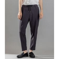 【新柄】テクノボイルストレッチ ドロスト付きワイドテーパードパンツ / TEDDY CONVERTI