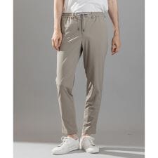 【新素材】トリコソリッドストレッチ ドロスト付きテーパードパンツ / PEGG CONVERTIBL