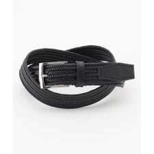 【イタリア素材使用/日本製】レザーメッシュストレッチ　ベルト