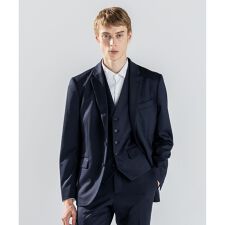 新素材【ストレッチ/セットアップ対応】シルキーウールジャージー ジャケット