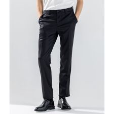 新素材【ストレッチ/セットアップ対応】シルキーウールジャージー   テーパードパンツ / CITY