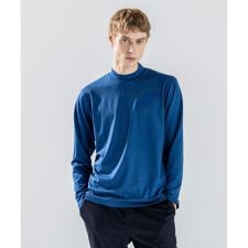 【新色追加】ウールジャージーウォッシャブル　モックネックカットソー