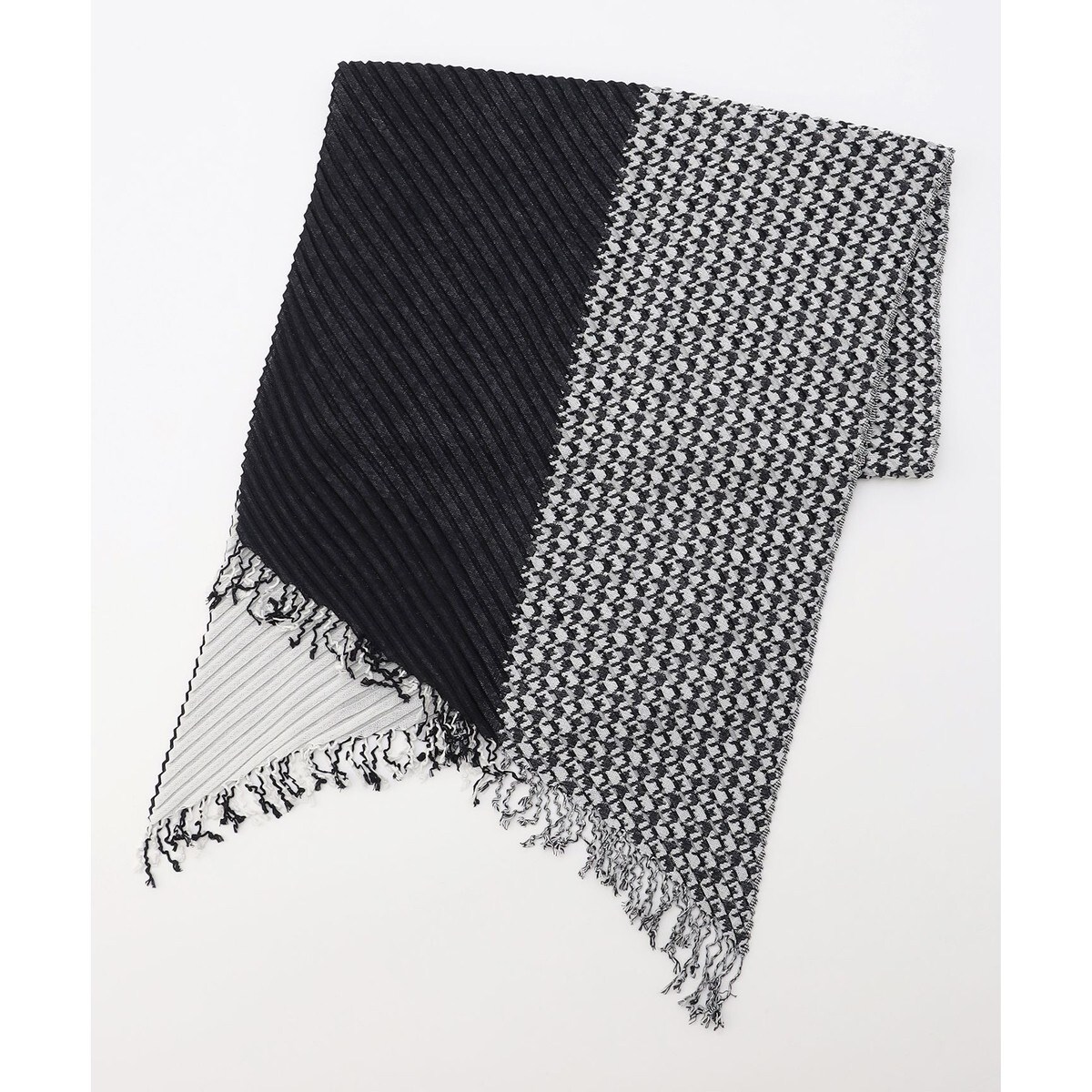 クレストブリッジチェックリバーシブルマフラー | ブラック