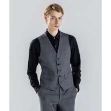 新素材【ストレッチ/セットアップ対応】クリアドビージャージー ジレ