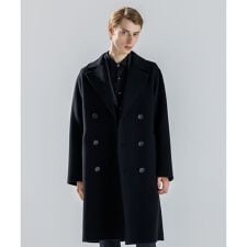 【LEON掲載】【新素材】ウールキャメルリバー　ダブルブレストチェスターコート