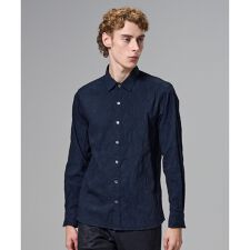 アブストラクトジャガードストレッチ　レギュラーカラーシャツ