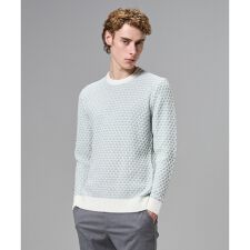 チャンディーガルジャガード　クルーネックニット