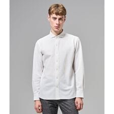 【新素材】グリットタックジャージー　ホリゾンタルカラーシャツ