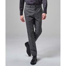 新色【セットアップ対応 / 後ろウエストゴム仕様】クールドッツストレッチ　テーパードパンツ / CI