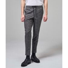 新色【セットアップ対応】クールドッツストレッチ　ドロスト付テーパードパンツ / PEGG CONVE