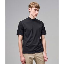 新色追加【機能素材】ハイゲージベアスムース　モックネックＴシャツ