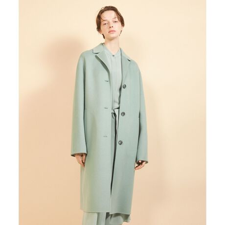 m,i,d boutiqueカシミヤ混フラワーモチーフコート M-PREMIERの名品 