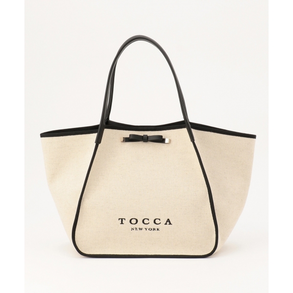 ＴＲＩＭ ＲＩＢＢＯＮ ＴＯＴＥ トートバッグ | トッカ(TOCCA