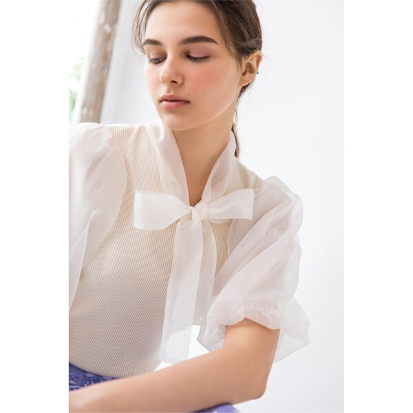 ☆ TOCCA トッカ ２ｗａｙ　Ｓｈｅｅｒ　Ｓｌｅｅｖｅ　Ｋｎｉｔ　シアート ☆ TOCCA トッカ 2waySheerSleeveKnitシアート