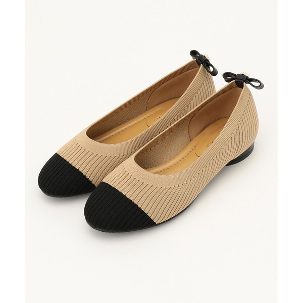 ❤️試着のみTOCCA ビジューパンプス 美品 WEB限定】SOFFICE KNIT FLATSHOES フラット