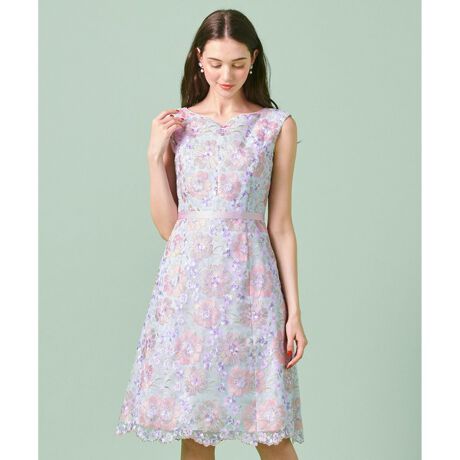 期間限定価格】TOCCA 洗える CHIARAドレス （ライラック） 2サイズ 