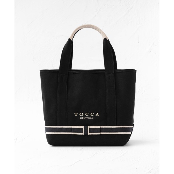 DUAL RIBBON CANVAS TOTE S トートバッグ S | トッカ(TOCCA