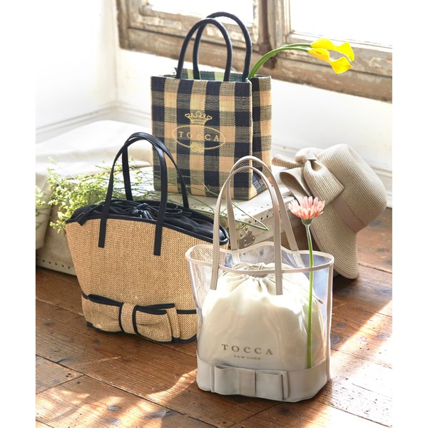 ＳＨＥＥＲ ＲＩＢＢＯＮ ＰＶＣ ＴＯＴＥ トートバッグ | トッカ