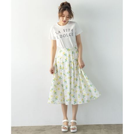 WEB限定】【TOCCA LAVENDER】LA VITA E DOLCE Print スカート | トッカ 