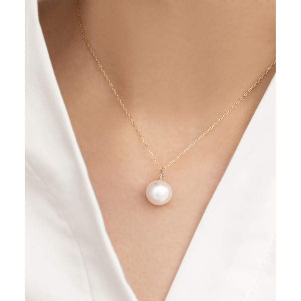 WEB限定】NOBLE PEARL NECKLACE K10淡水パール ダイヤモンド
