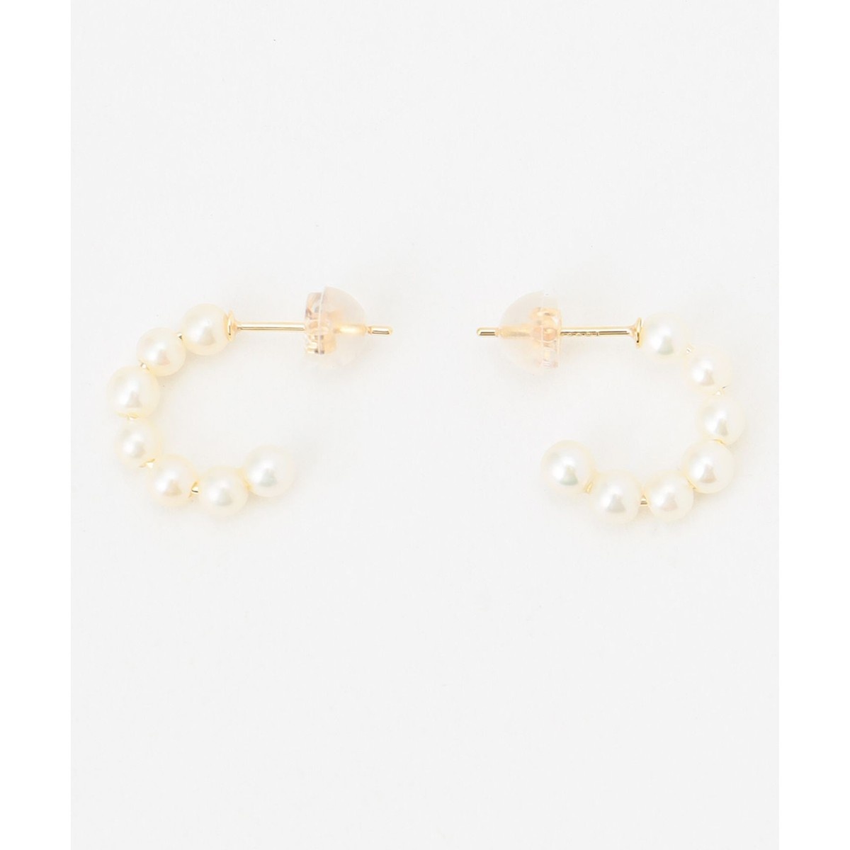 WEB限定】FRILL PEARL PIERCED EARRINGS K10 淡水パール ピアス