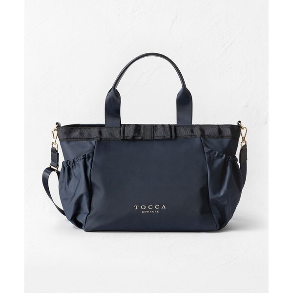 tocca DUAL RIBBON NYLON TOTE L トートバッグ L BICOLOR RIBBON A4NYLON トートバッグ / TOCCA | ファッション