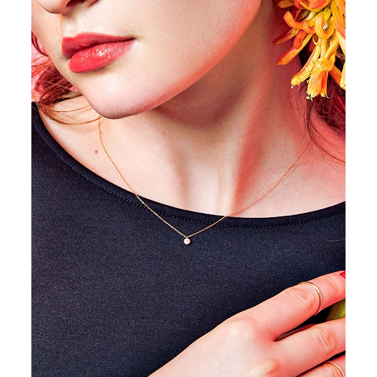 WEB限定】FLORA K18 DIAMOND NECKLACE K18 ダイヤモンド ネックレス