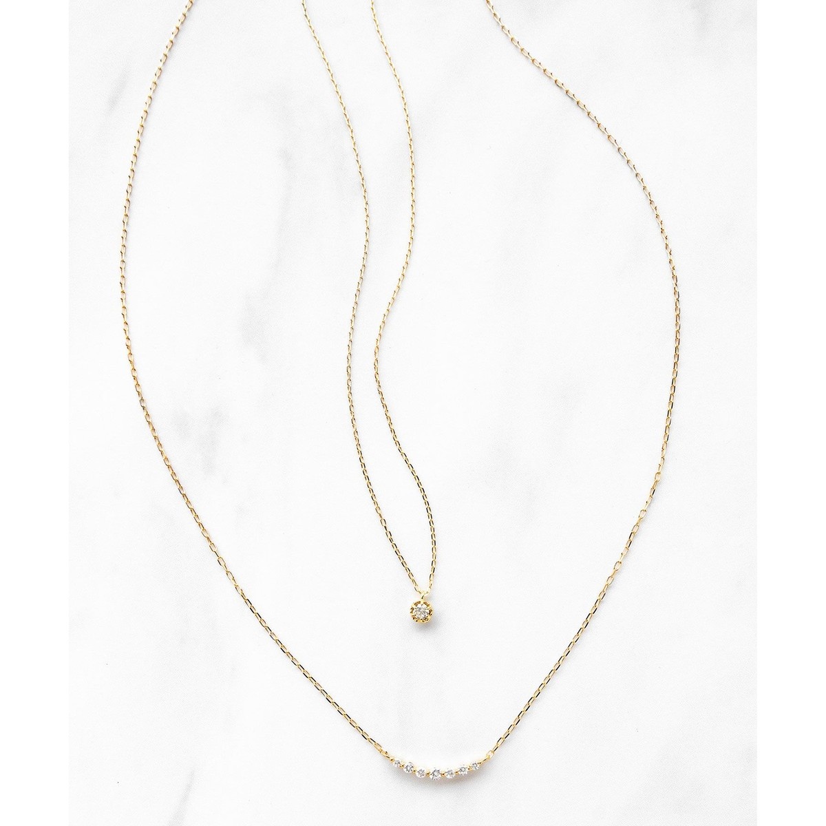 WEB限定】FLORA K18 DIAMOND NECKLACE K18 ダイヤモンド